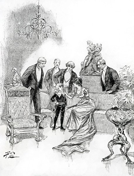 Ilustração para o Little Lord Fauntleroy (gravura) de Reginald Bathurst Birch