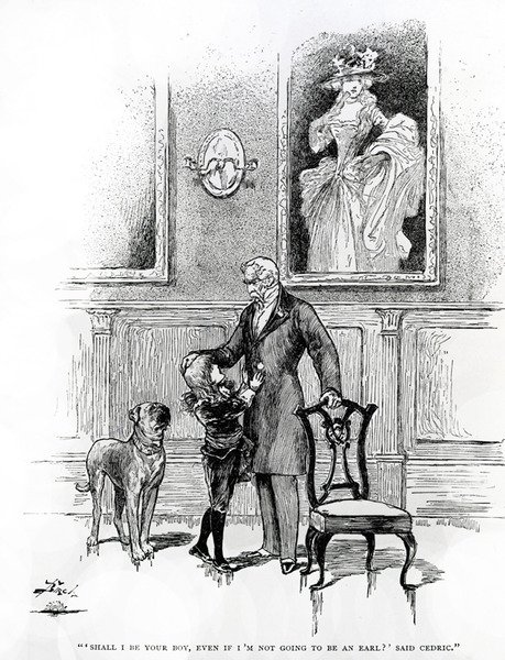 Ilustração para o Little Lord Fauntleroy (gravura) de Reginald Bathurst Birch