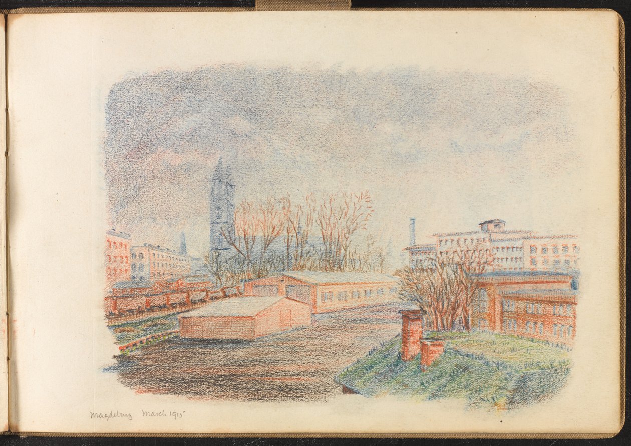 Campo de Magdeburgo, Março de 1915 (desenho) de Reginald Copleston Bond