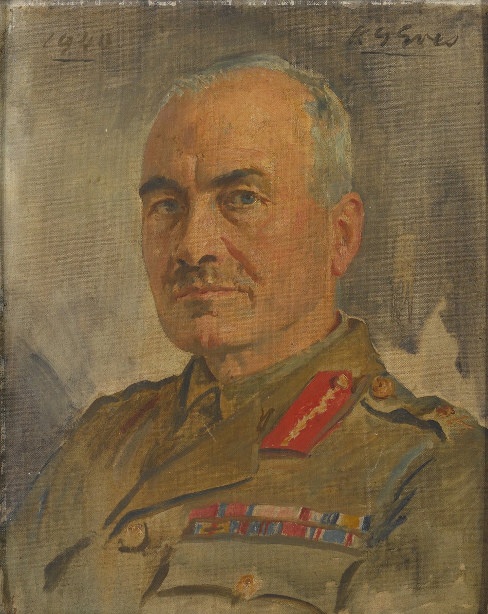 Tenente General Sir Ronald Forbes Adam Bt, 1940 por volta de de Reginald Grenville Eves