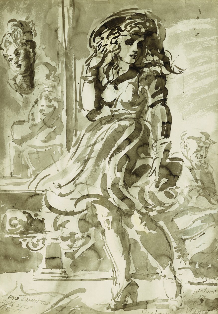 Uma saia soprada pelo vento: Um desenho de dupla face de Reginald Marsh