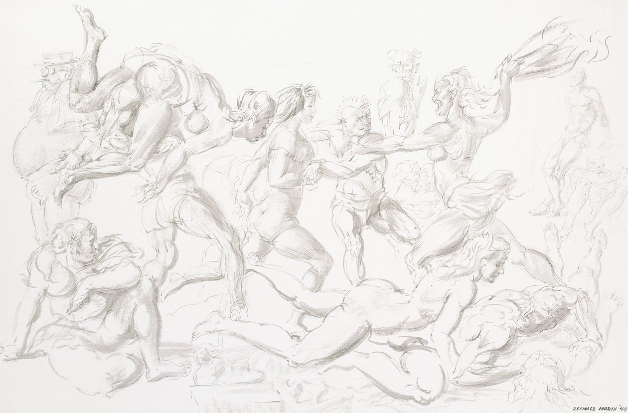 Acrobatas de Reginald Marsh