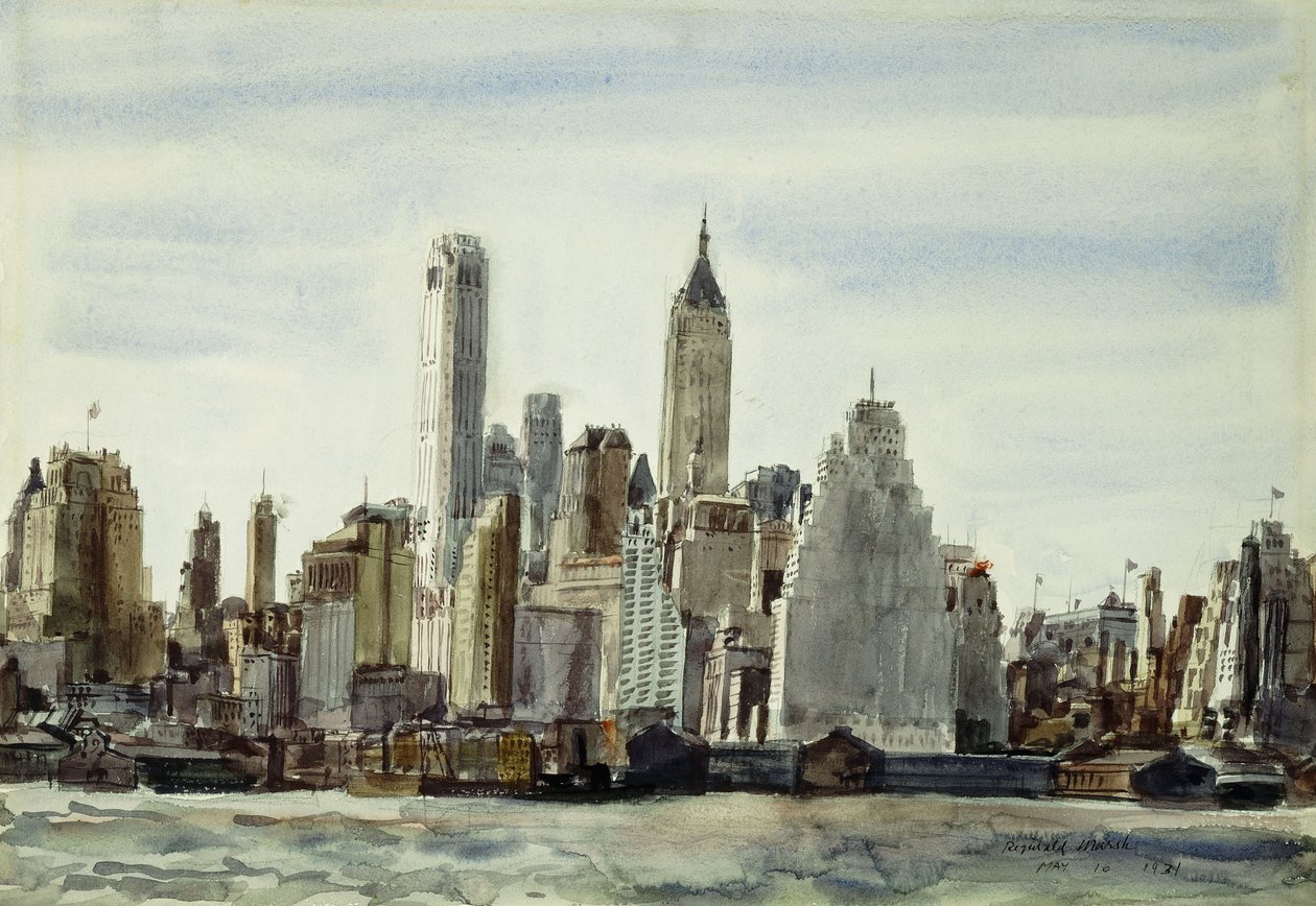 Paisagem urbana, Nova Iorque de Reginald Marsh