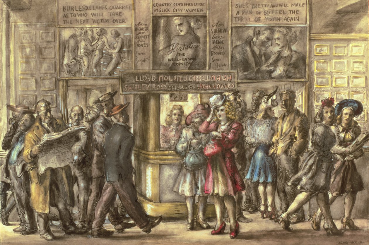 Teatro Harris, Nova Iorque de Reginald Marsh