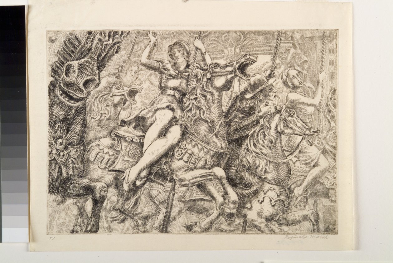 Carrossel (gravura) de Reginald Marsh