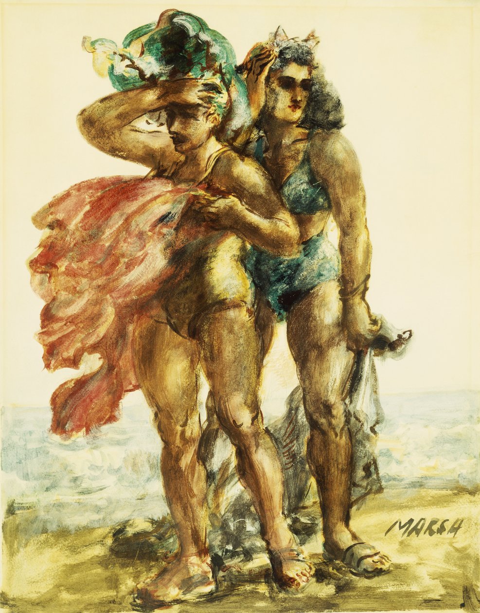 Mulher musculada de Reginald Marsh