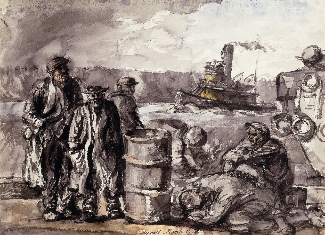 Nas docas de Reginald Marsh