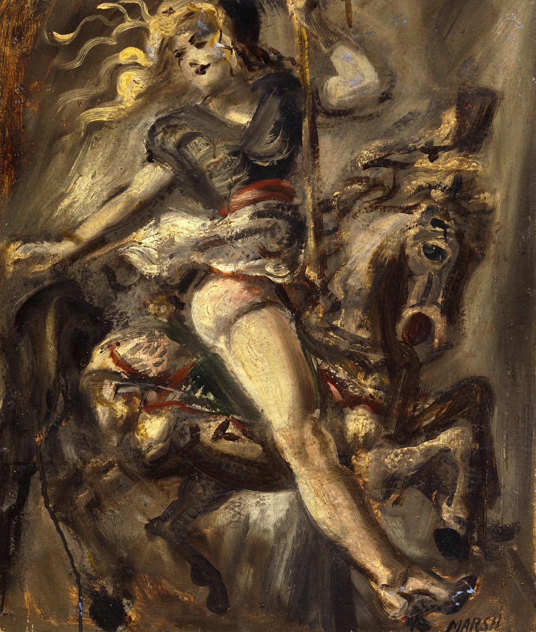 No carrossel de Reginald Marsh