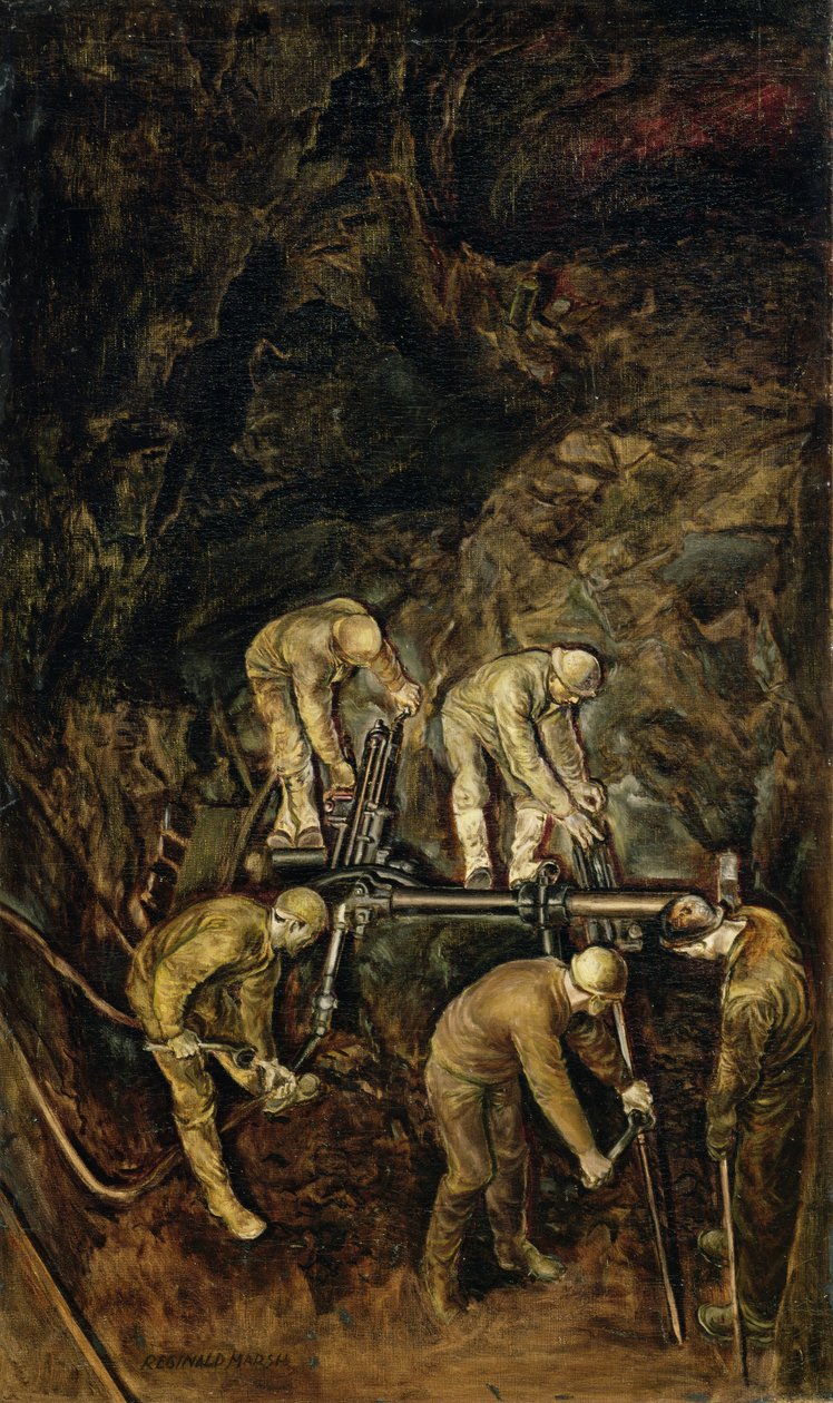 Porcos da areia, c.1938 (óleo sobre tela) de Reginald Marsh