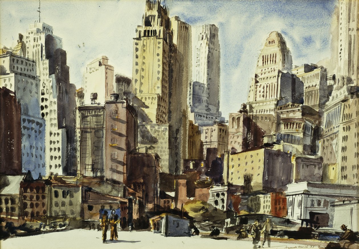Vista de Coenties Slip de Reginald Marsh