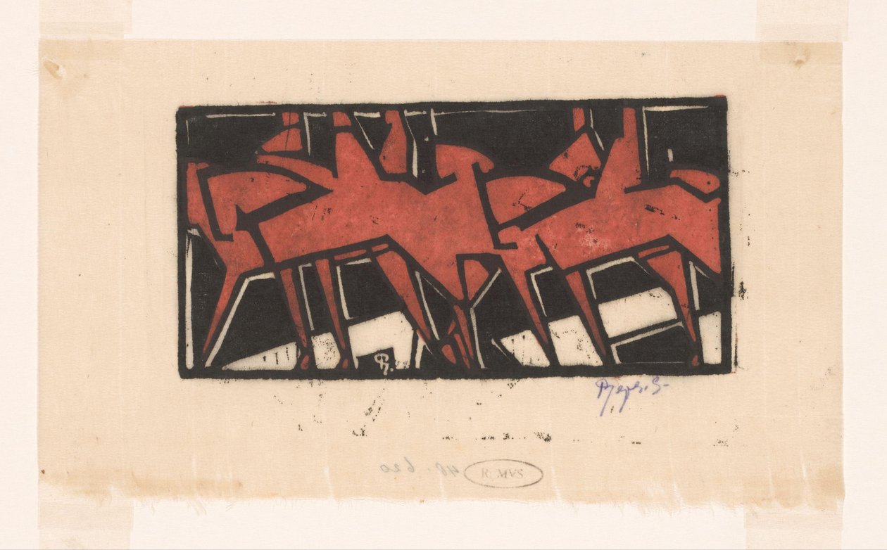 Cavaleiros a cavalo de Reijer Stolk (signed by artist)