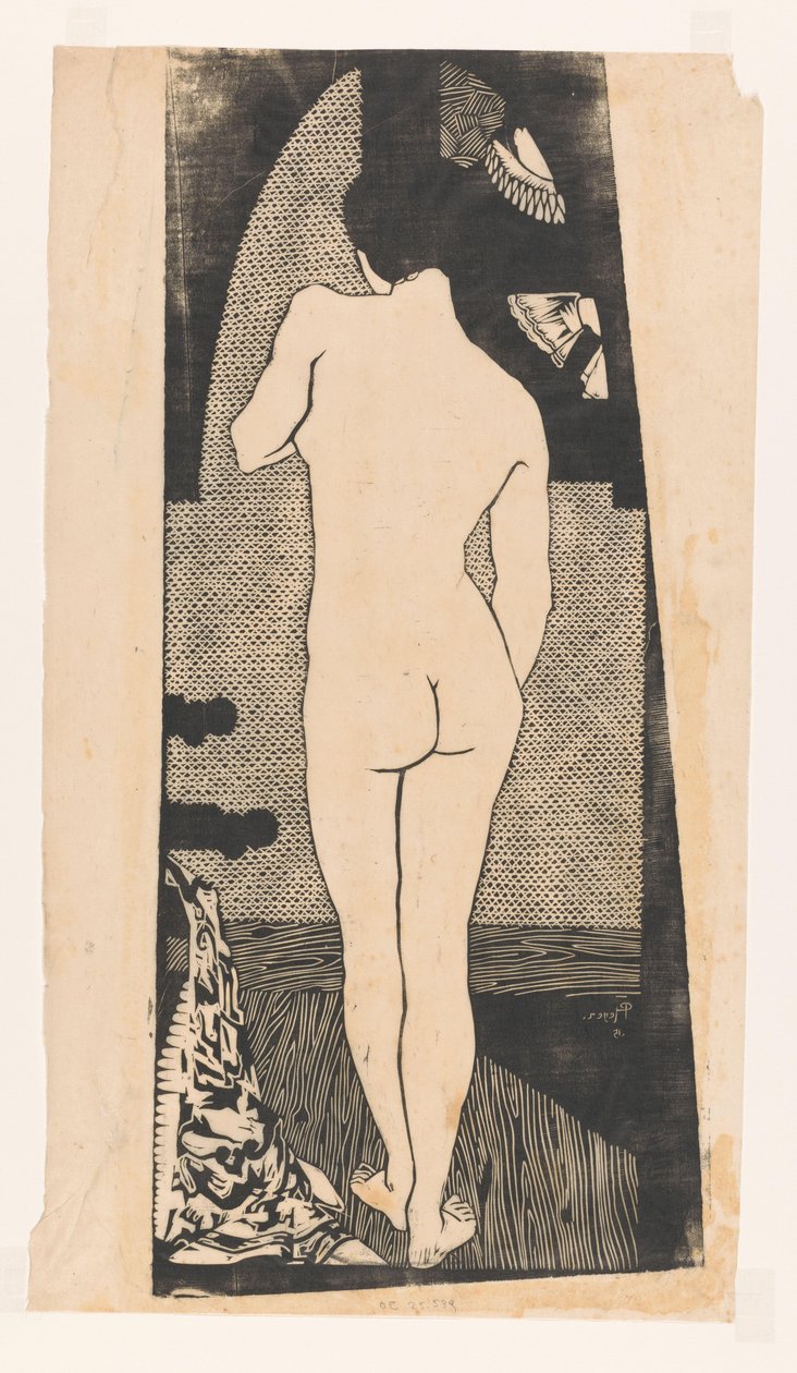 Mulher em pé, vista de costas de Reijer Stolk