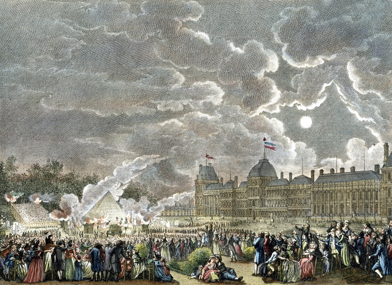 Cerimónia dos Mártires de 1792. 1794-1804 (gravura) de Reiner Vinkeles
