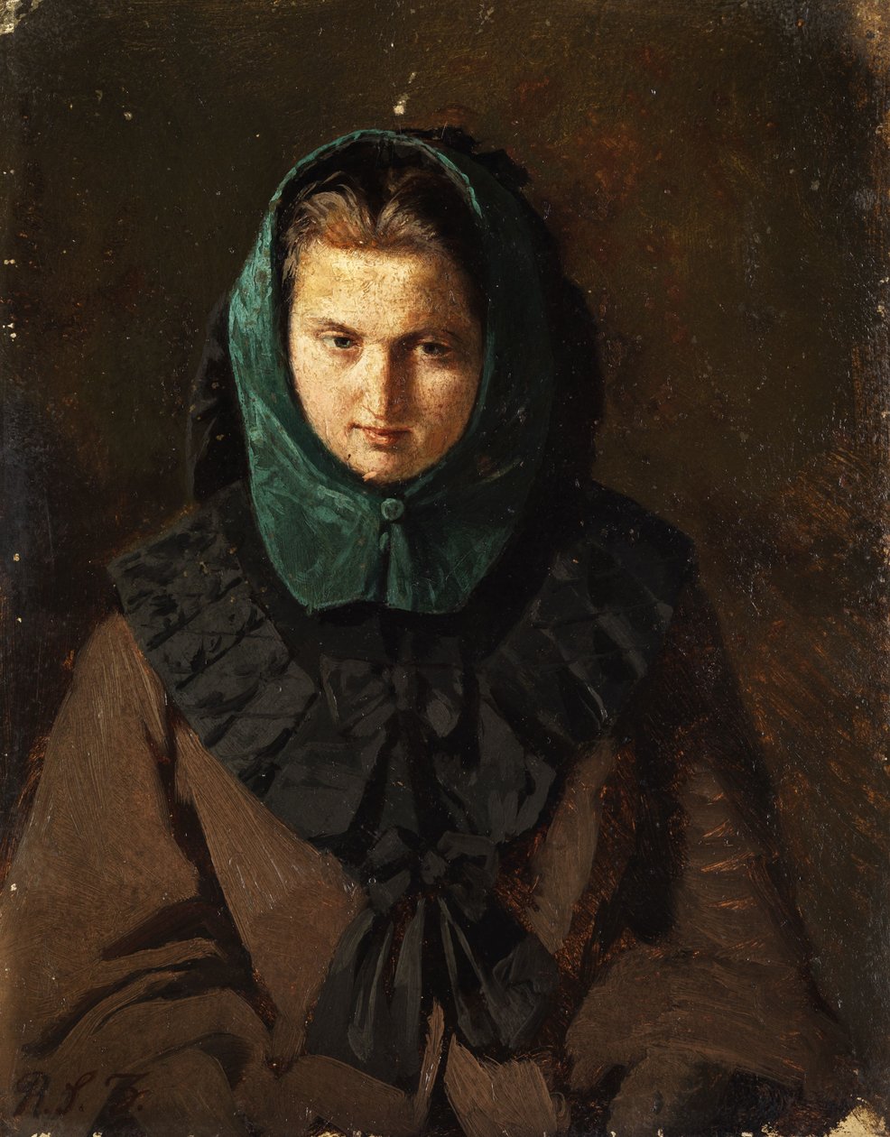 Retrato, de, um, mulher jovem de Reinhard Sebastian Zimmermann