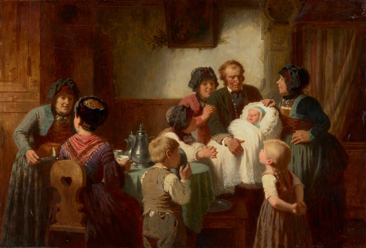 Baptismo de crianças de Reinhard Sebastian Zimmermann