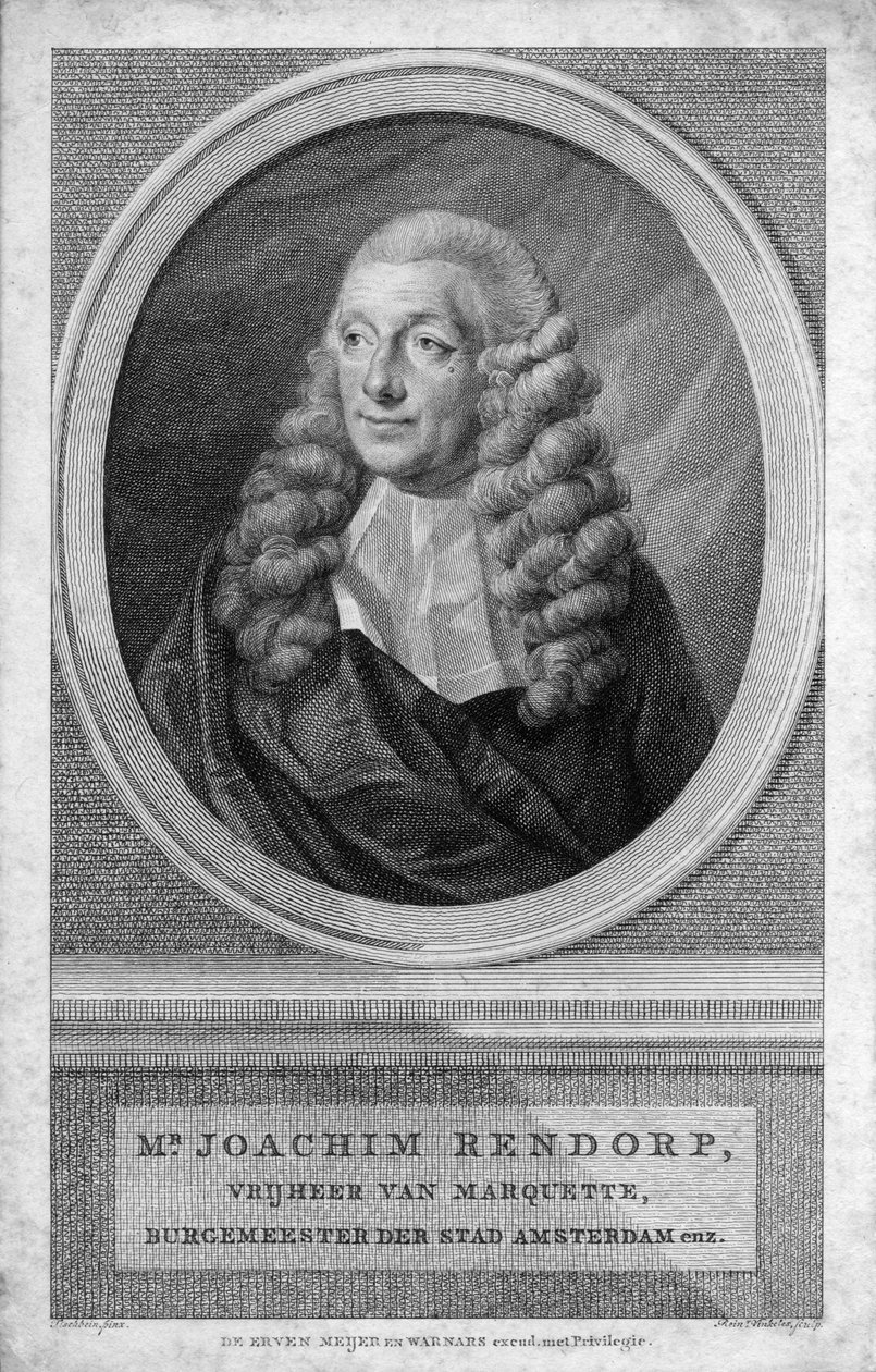 retrato gravado de Reinier Vinkeles August