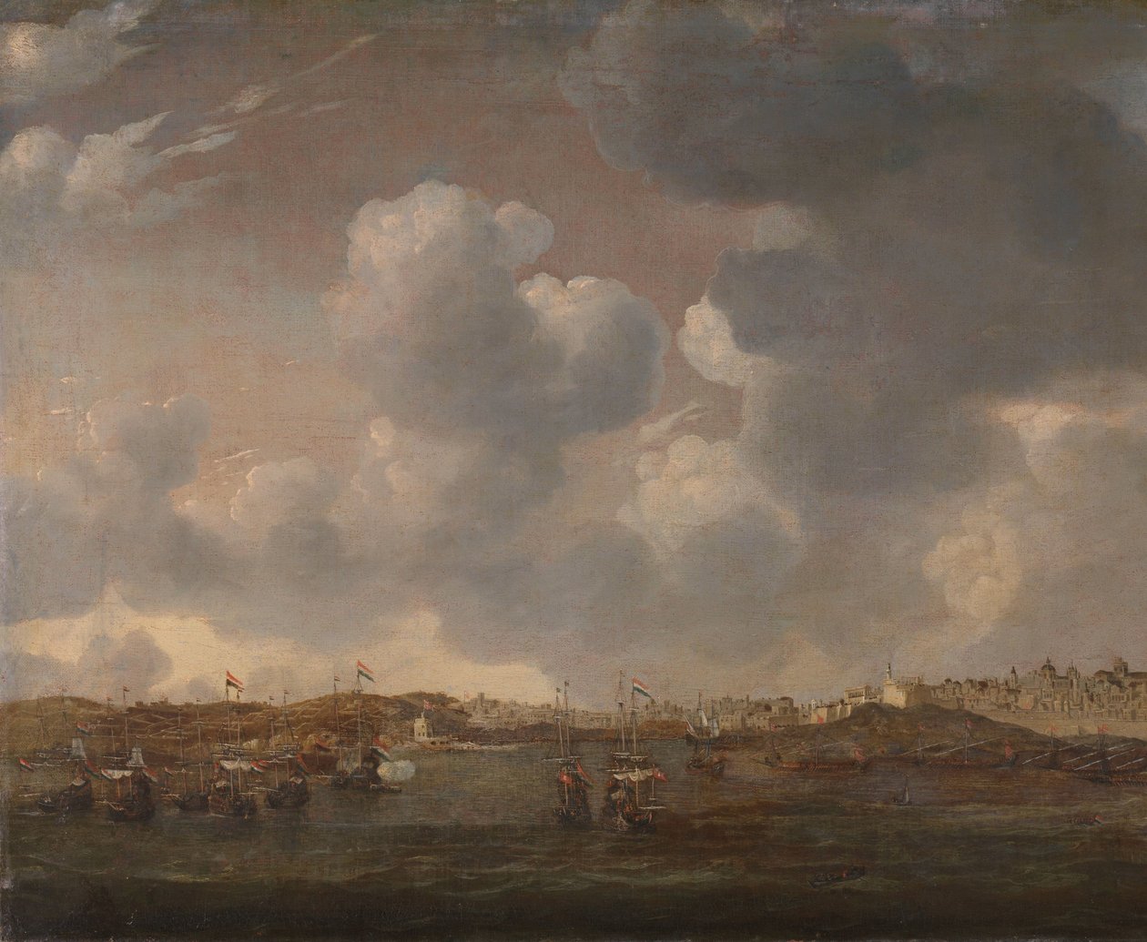 Vista de Salee, Marrocos de Reinier Nooms (signed by artist)