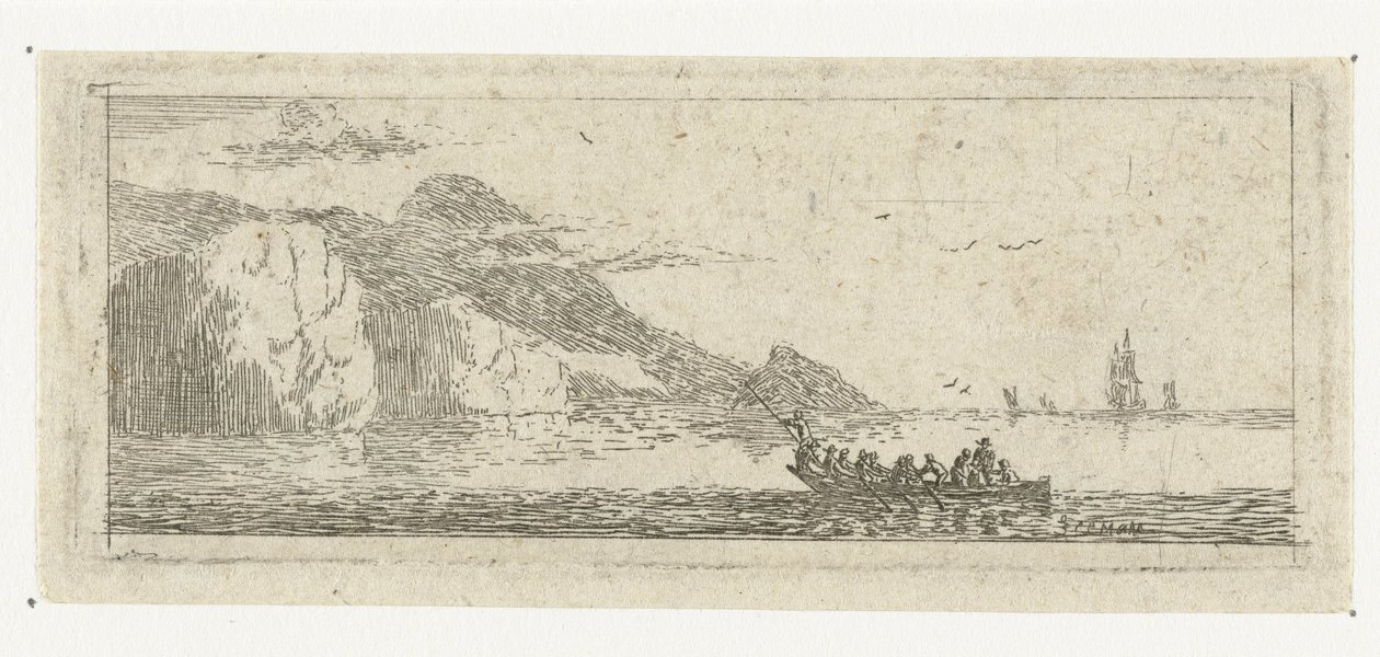 Pequena paisagem marítima com um declive
Pequenas paisagens marinhas (título da série) de Reinier Nooms
