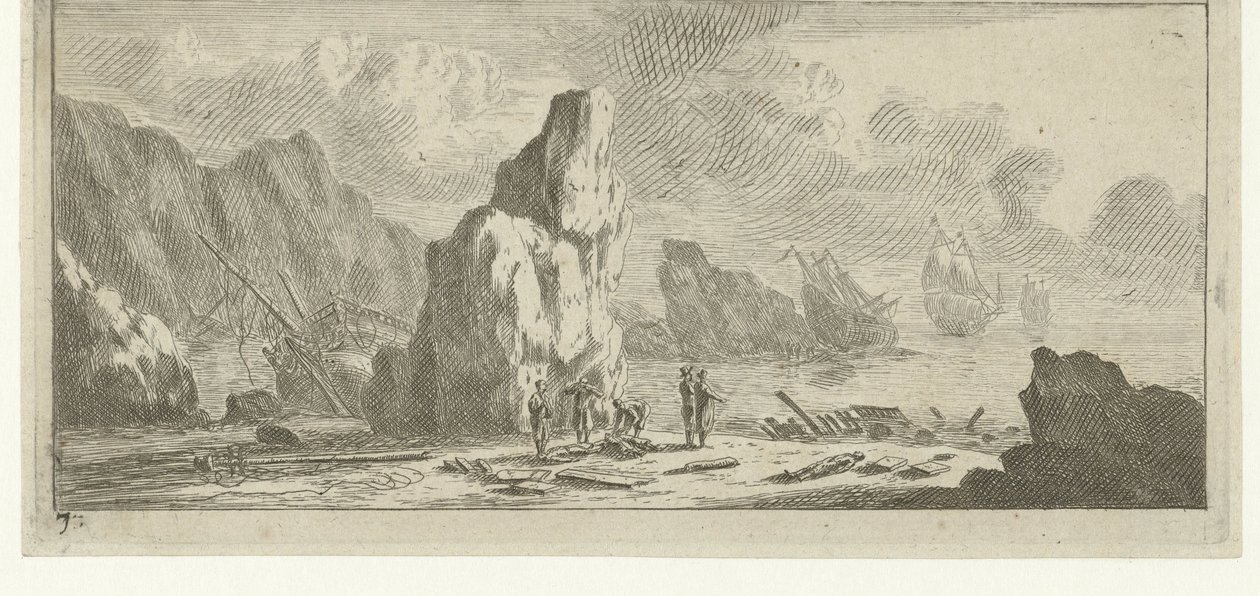 Paisagem marítima com navios naufragados
Vários Embarques e outros Falsos (título da série)
Vários embarques e outros defeitos (título da série) de Reinier Nooms