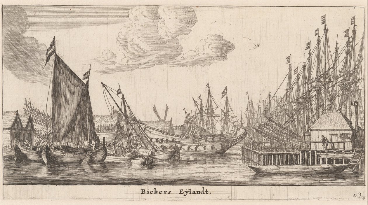 Ilha de Bicker, Amsterdã de Reinier Nooms, called Zeeman