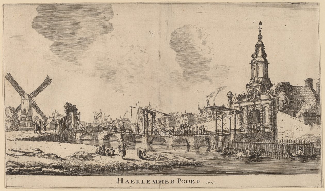 Portão de Haarlem (Haerlemmer Poort) de Reinier Nooms, called Zeeman