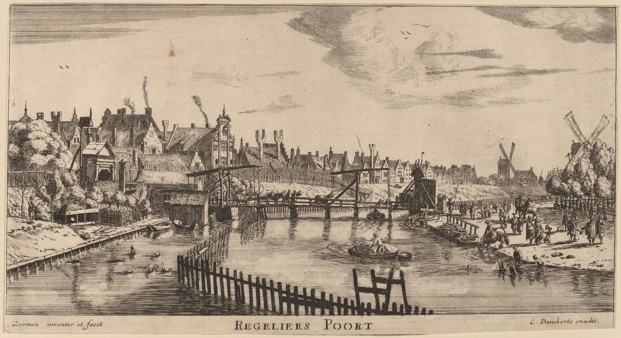 Portão dos Regulares (Portão dos Reguladores) de Reinier Nooms, called Zeeman