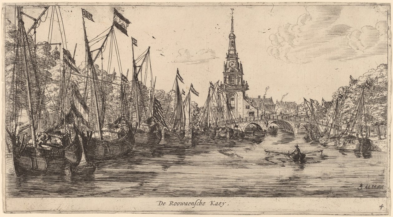 Roowaensche Quay (De Roowaensche Kaey) de Reinier Nooms, called Zeeman