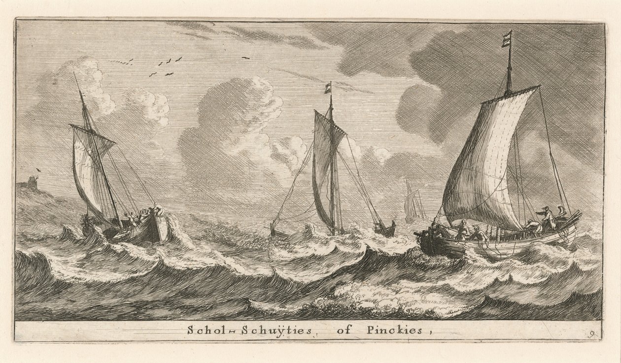 "Scholshuiten" ou "Pinken" de Reinier Nooms, called Zeeman