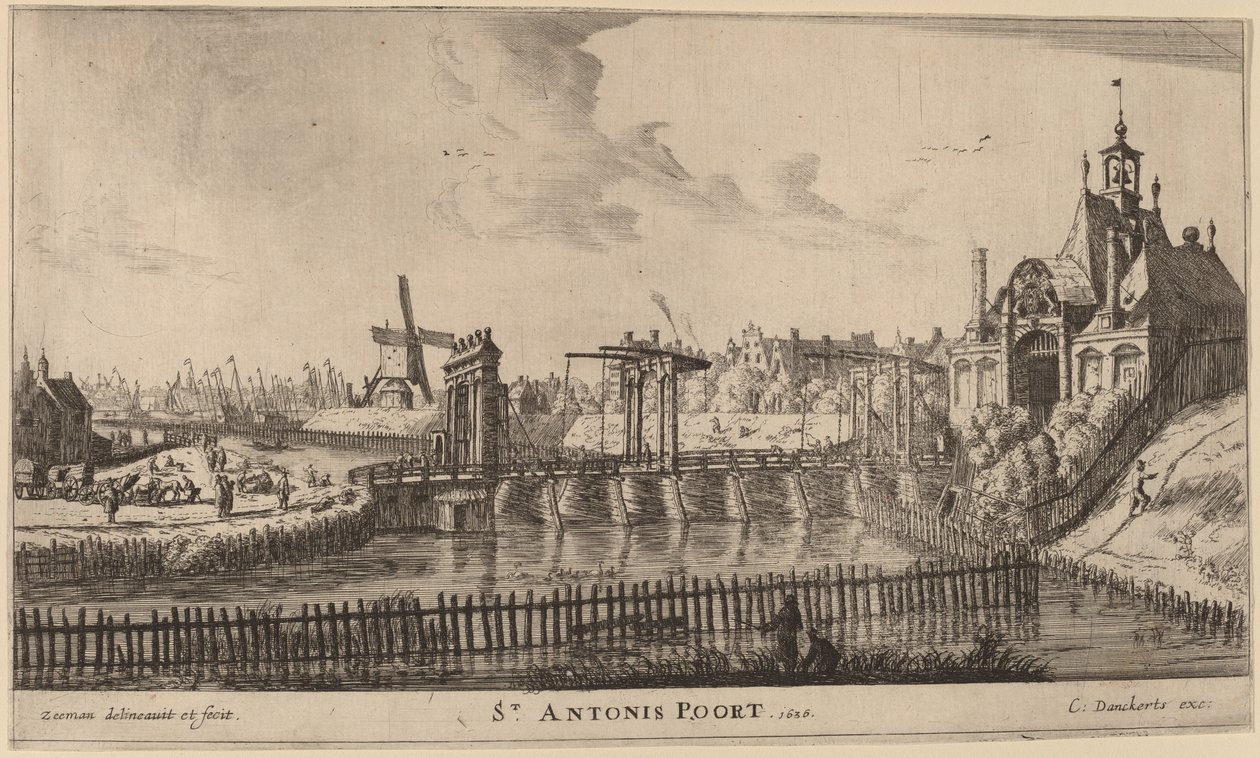 St. Antonis Gate (St. Antonis Poort) de Reinier Nooms, called Zeeman