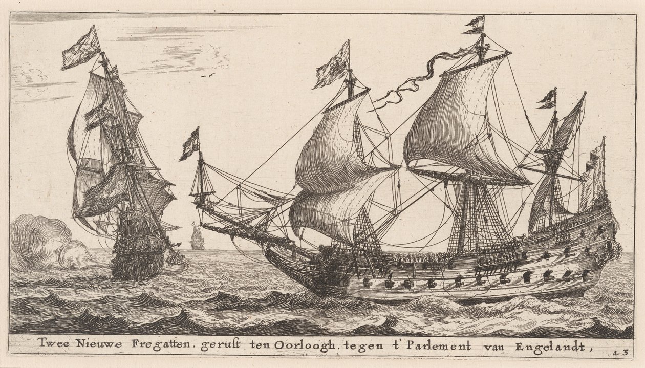 Duas fragatas holandesas de Reinier Nooms, called Zeeman