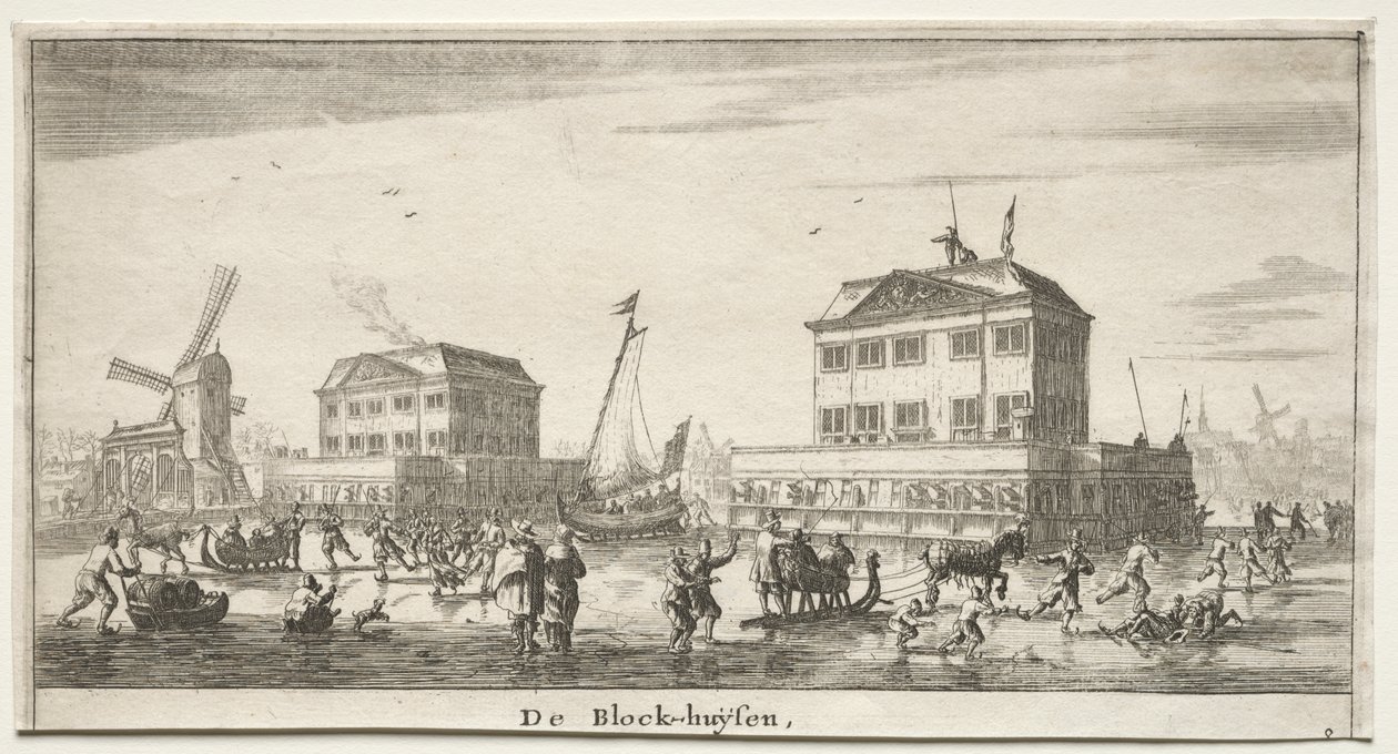 Vários navios e vistas de Amsterdã (Verscheÿde Schepen en Gesichten van Amstelredam), Parte III: De Block-huÿsen de Reinier Nooms, called Zeeman