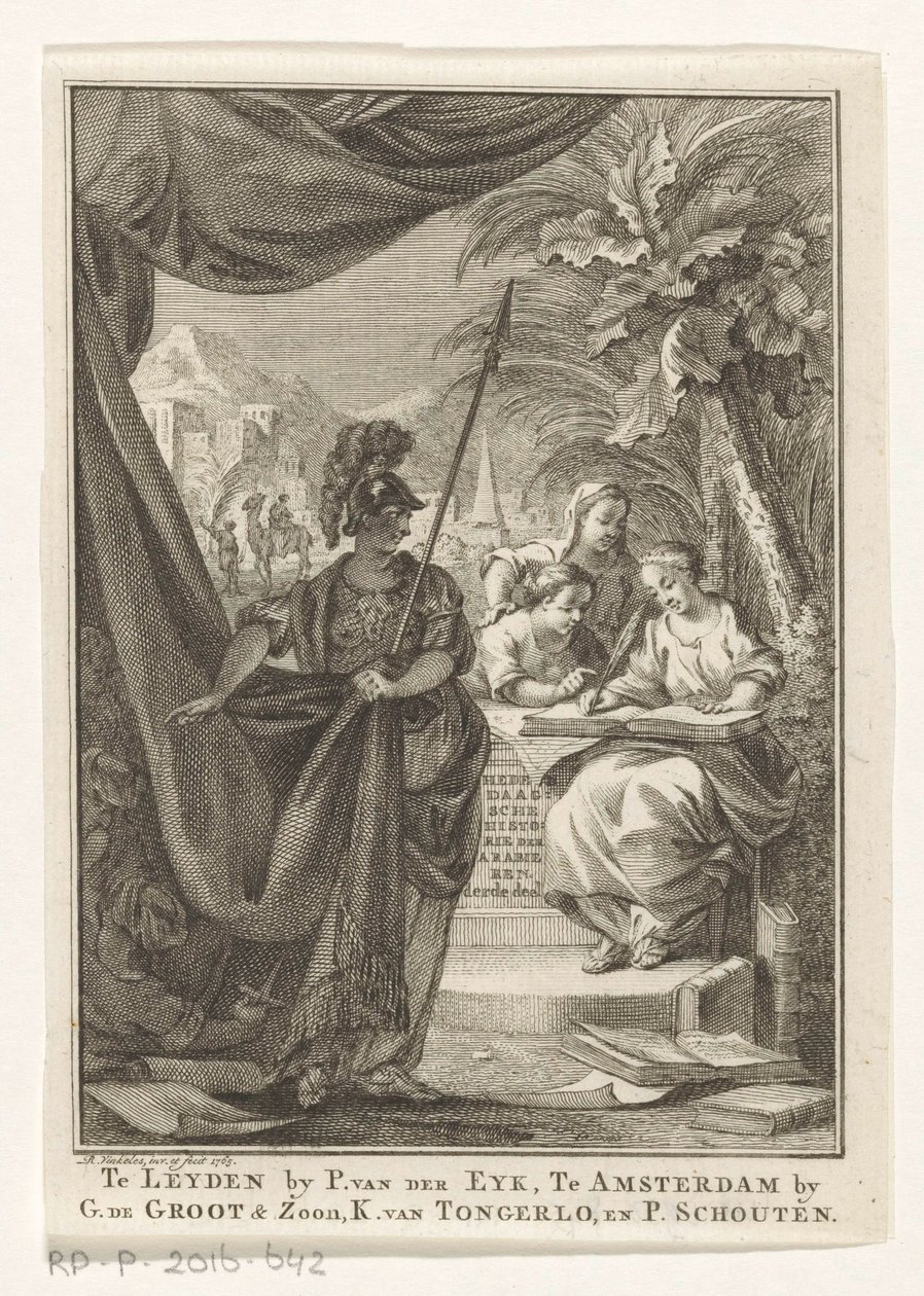 Alegoria do Império Árabe
História contemporânea dos Árabes, terceiro volume (título sobre o objecto)
Página de título para: S.n., Contemporary history ou A sequela da história geral, 1764 de Reinier Vinkeles (I)