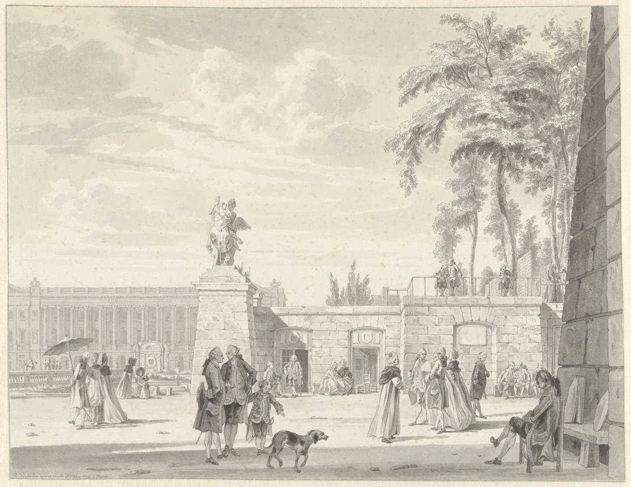 O Jardim das Tulherias em Paris de Reinier Vinkeles (I)