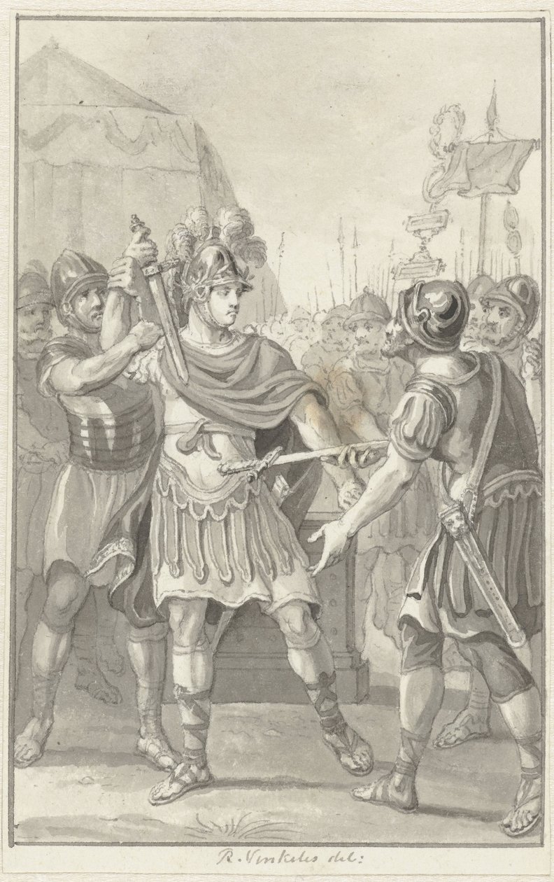 Germanicus jura fidelidade a Tibério de Reinier Vinkeles (I)