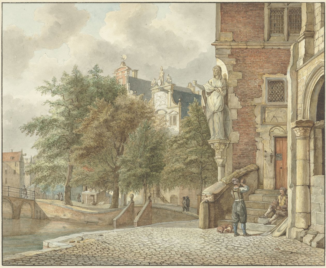 Vista de um canal da cidade de Reinier Vinkeles (I)