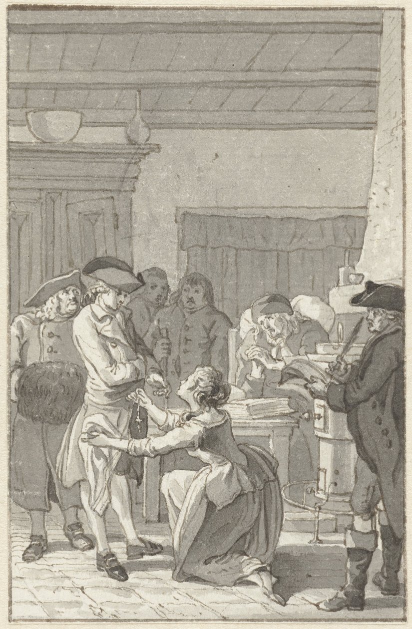 Ilustração para o romance Gustav Lindau de Reinier Vinkeles (I)