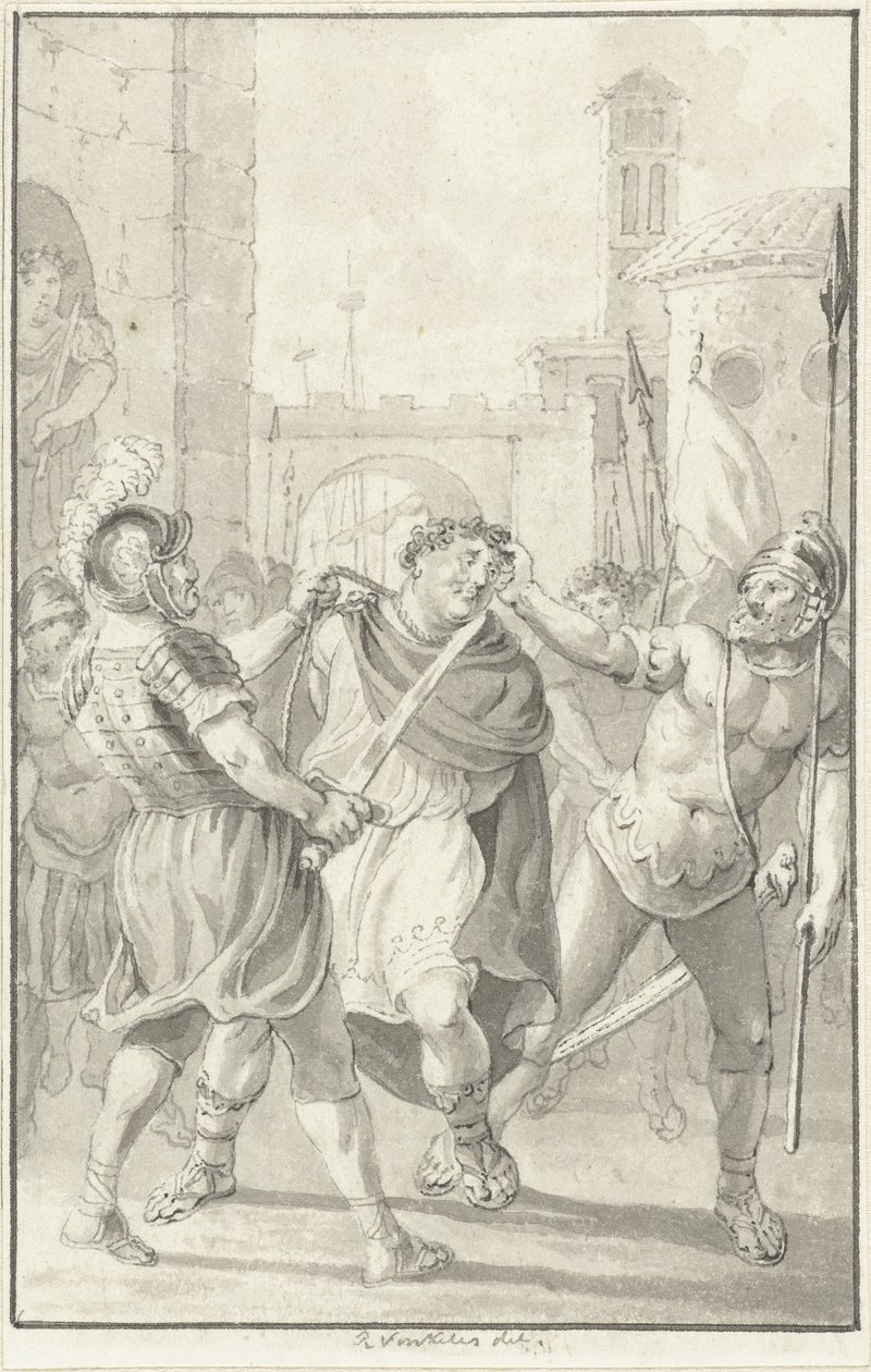Imperador Vitellius a caminho da sua execução de Reinier Vinkeles (I)