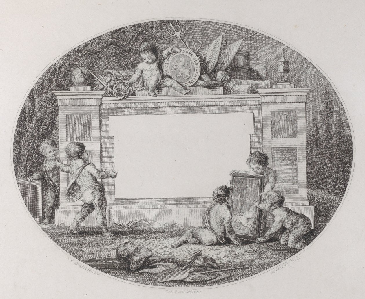Carta Comercial, século XIX. de Reinier Vinkeles