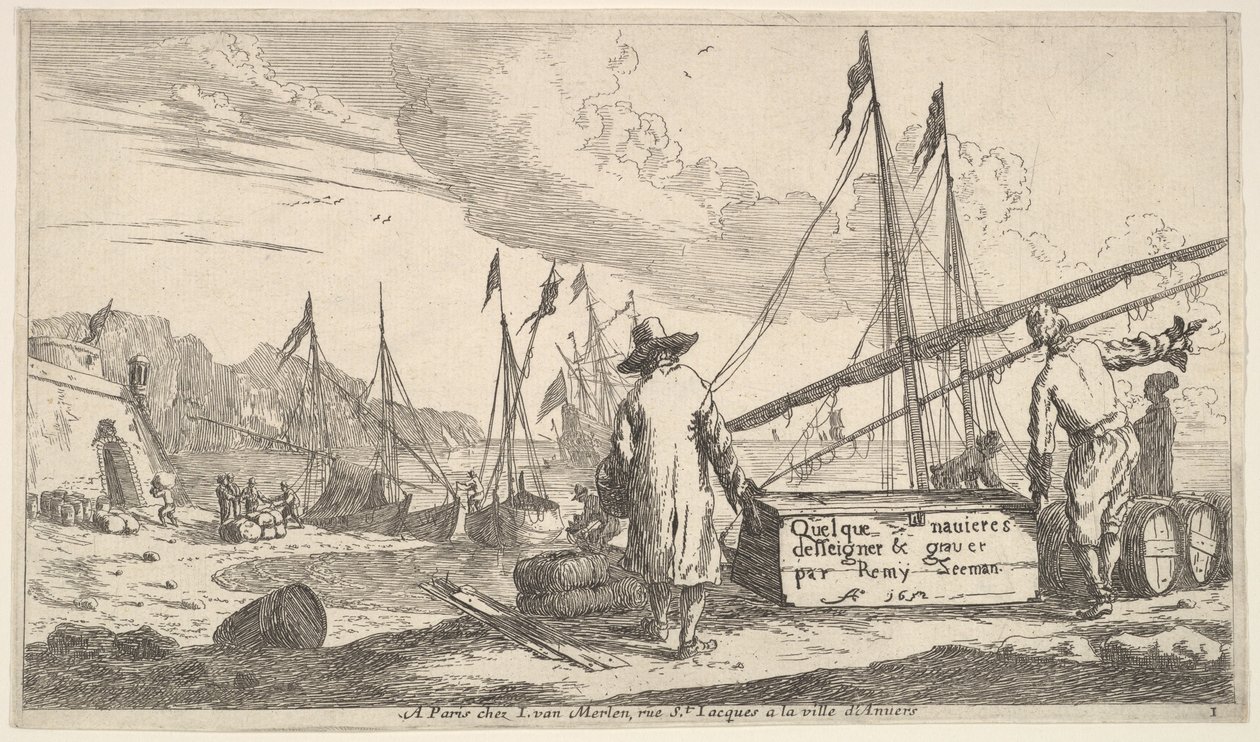 Página de rosto, Alguns navegadores projetistas e gravadores por Remy Zeeman, 1652. de Reinier Zeeman