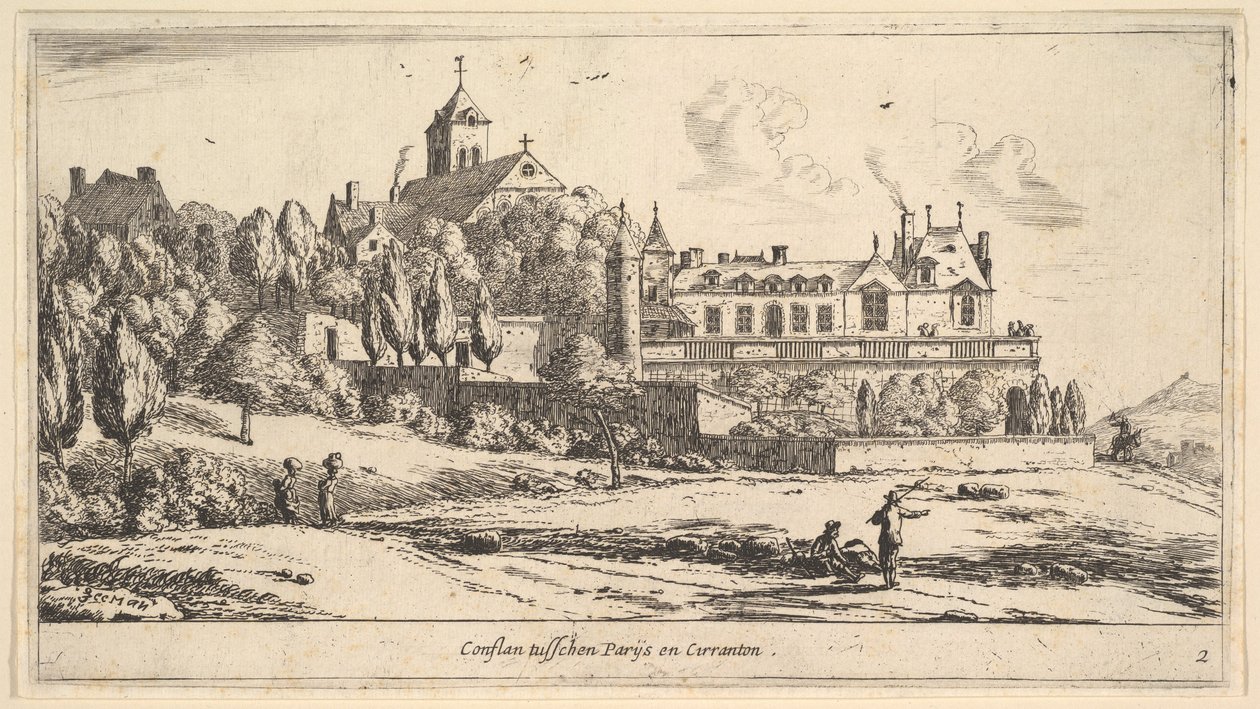 Vista dos Conflans, século XVII. de Reinier Zeeman