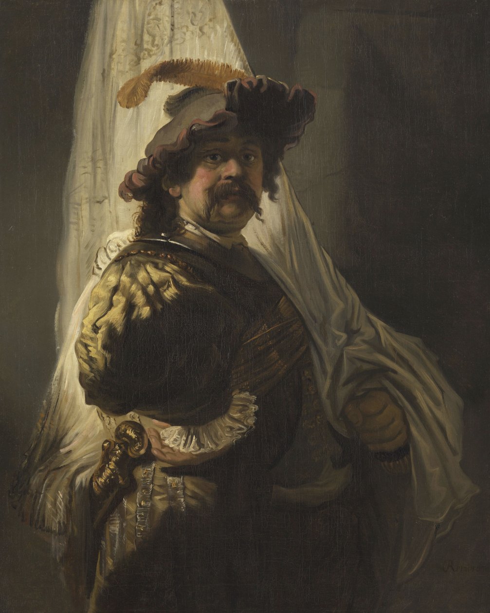 O Portador da Bandeira de Rembrandt van Rijn