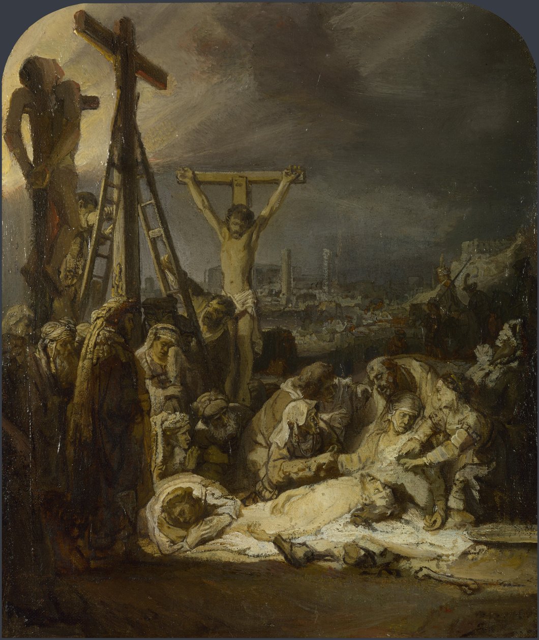 A lamentação sobre o Cristo morto de Rembrandt van Rijn