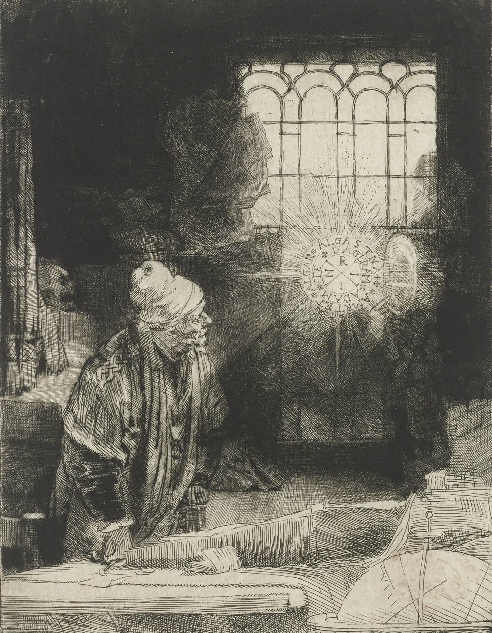 Um estudioso em seu estudo de Rembrandt van Rijn