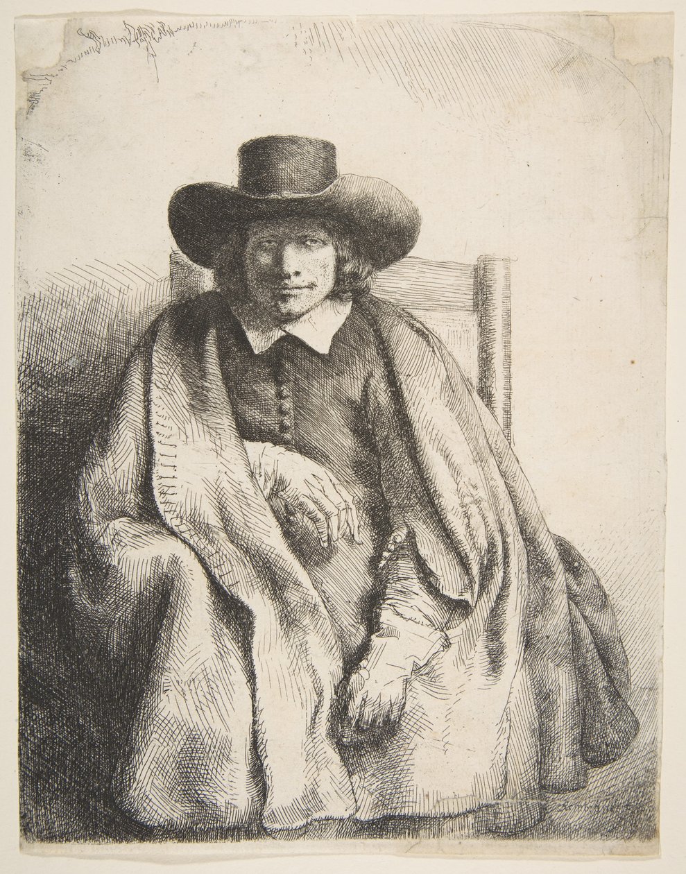 Clement de Jonghe, contador de impressões, 1651 de Rembrandt van Rijn