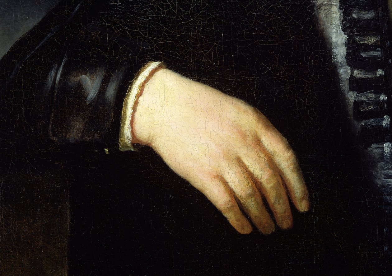 Retrato de corpo inteiro de um homem de pé, 1639 (detalhe) (ver 242009) de Rembrandt van Rijn