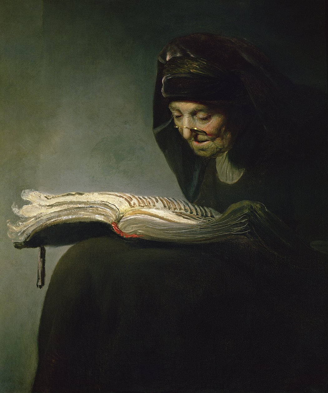 Retrato, de, rembrandts, mãe de Rembrandt van Rijn