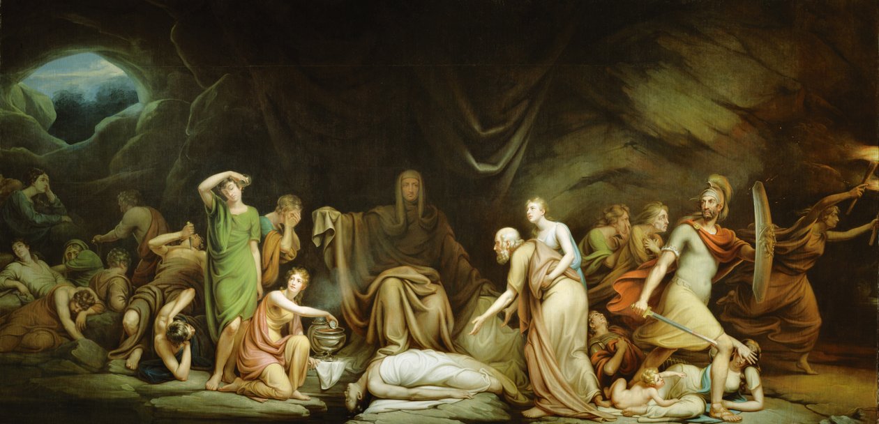 O Tribunal da Morte, 1820 de Rembrandt Peale