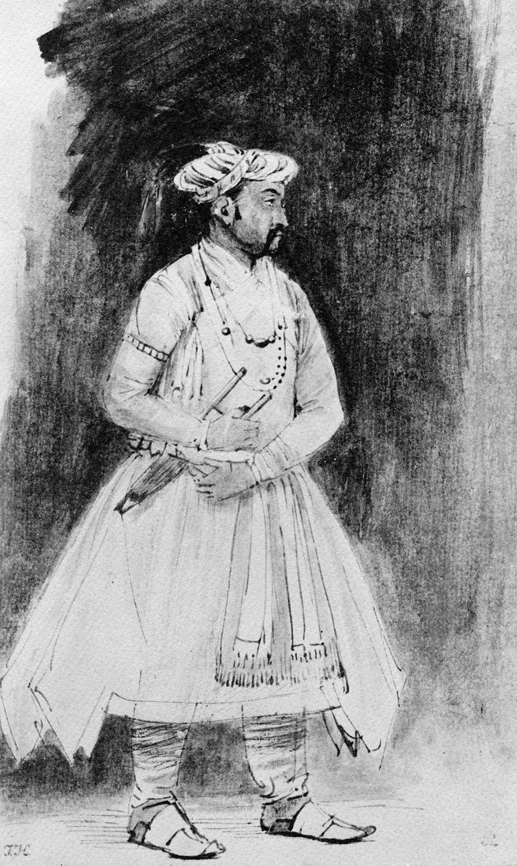 Um Nobre Mughal, c.1659 (caneta, tinta e papel) de Rembrandt van Rijn