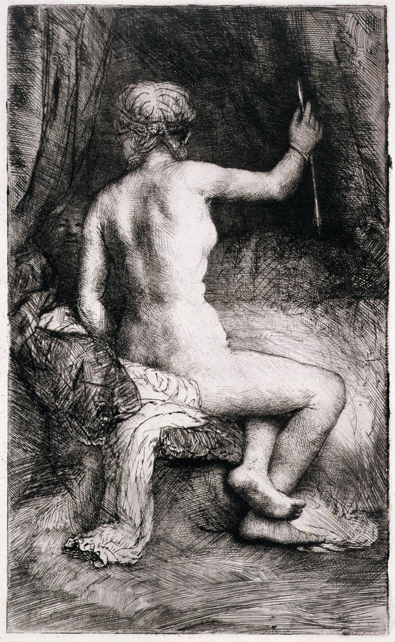 AD.12.39-153 A mulher com a flecha, 1661 de Rembrandt van Rijn