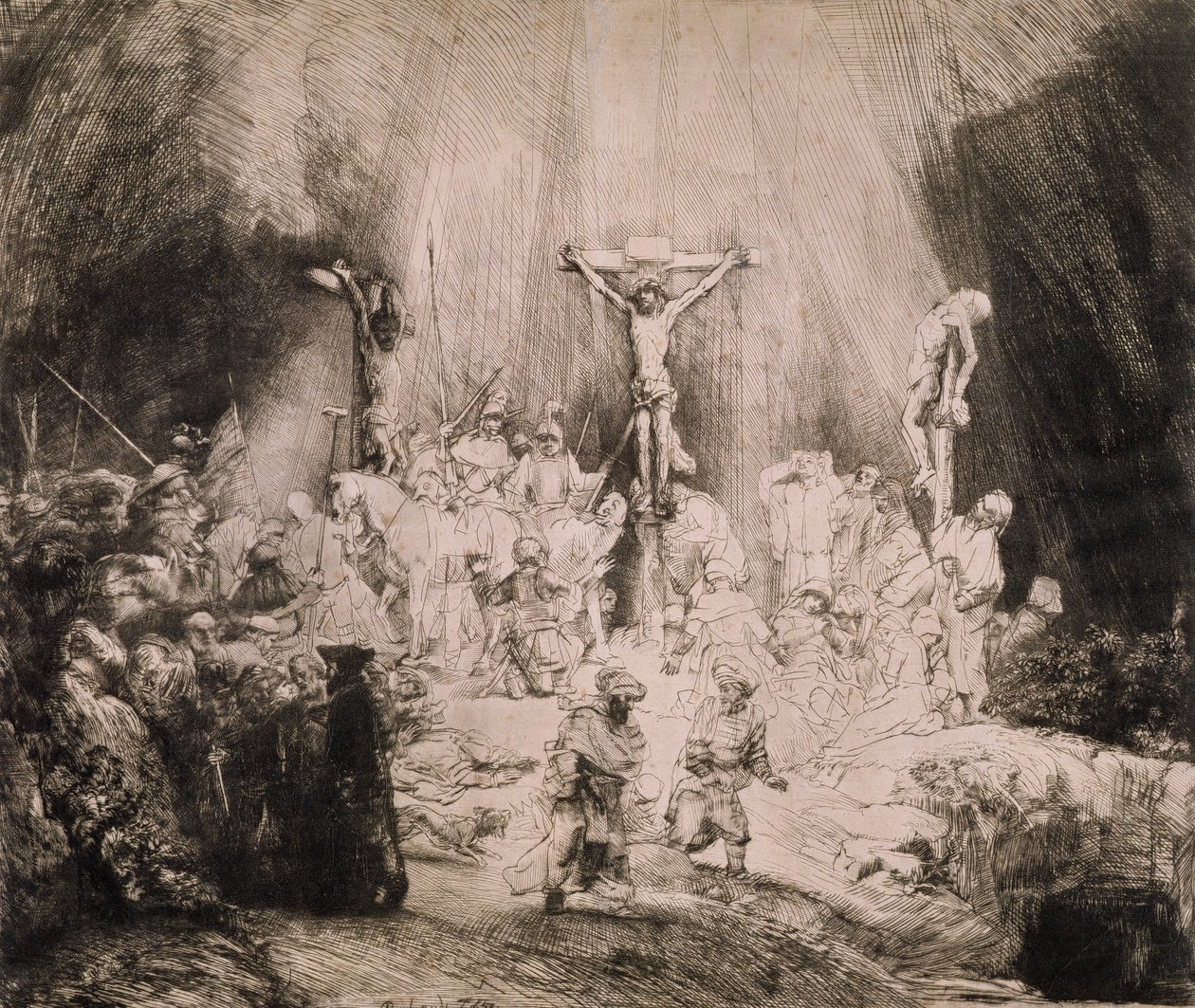 B.78.III As Três Cruzes, c.1660 de Rembrandt van Rijn